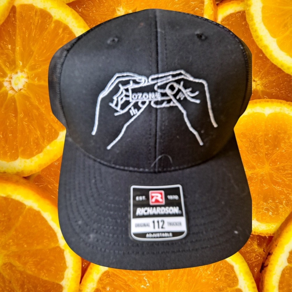 Richardson 112 Trucker Hat Adjustable Snapback Cap Ozone Black‎